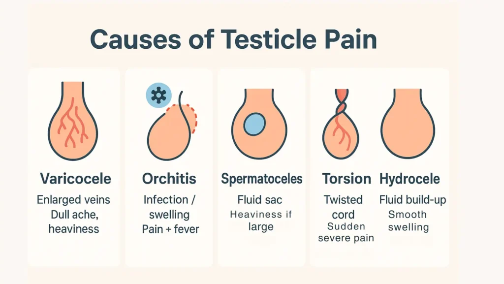 causes of testicular pain