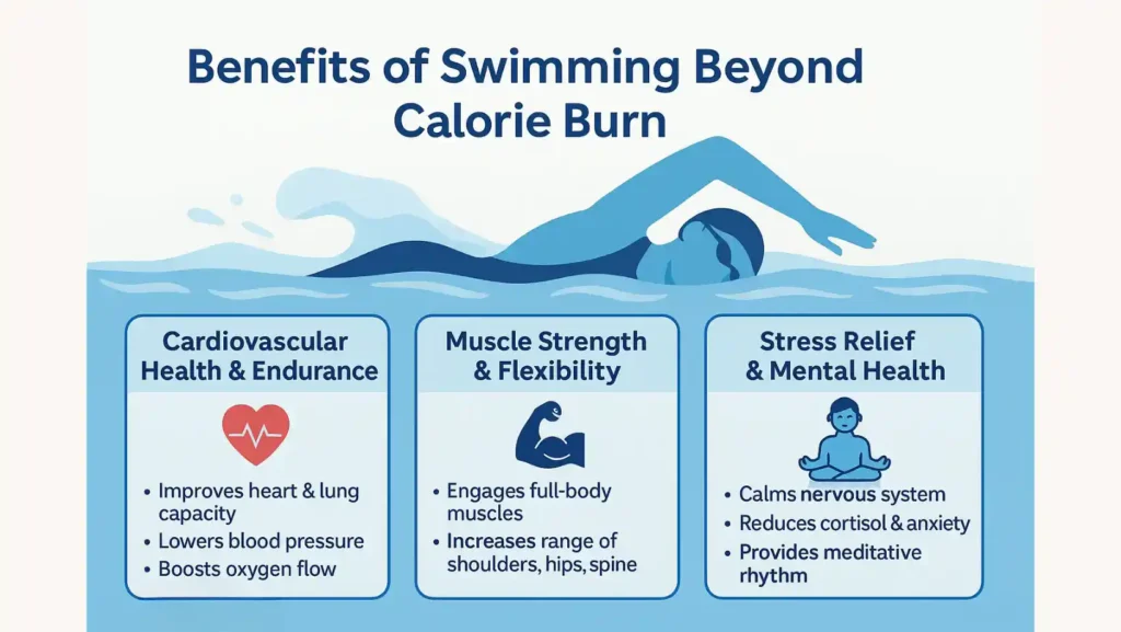 calories burned swimming