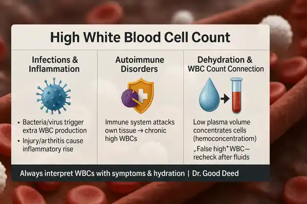 high white blood cell count
