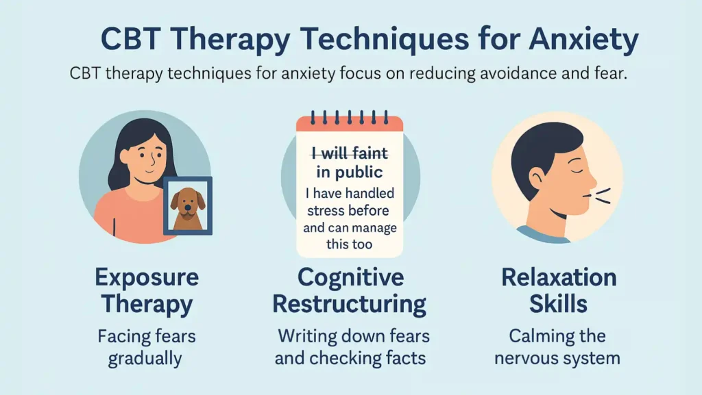 cbt techniques for anxiety​