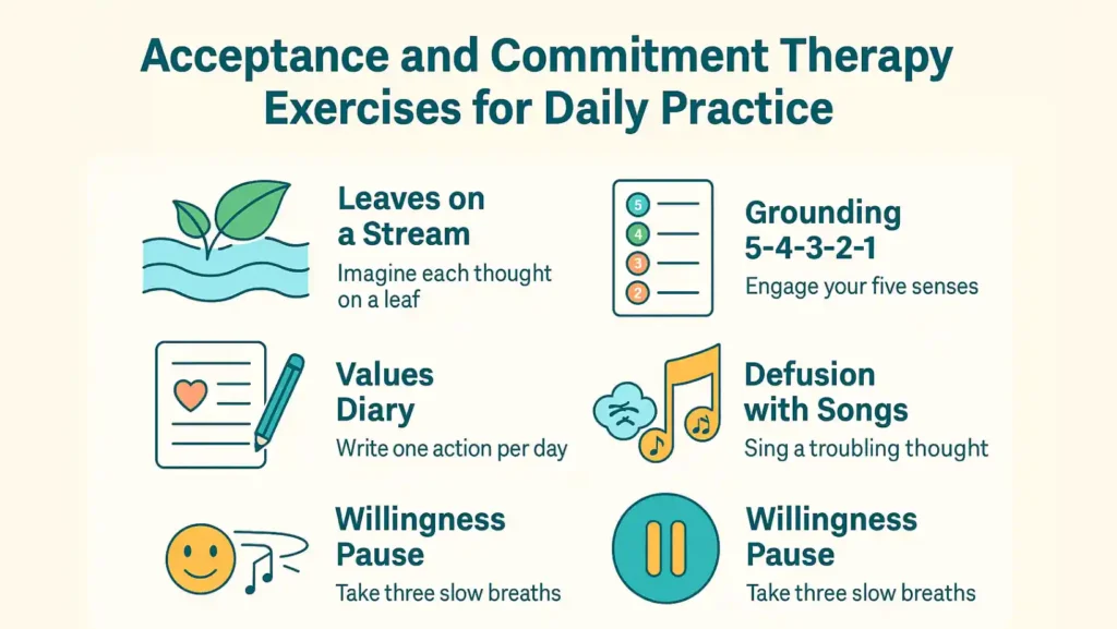 acceptance and commitment therapy exercises​