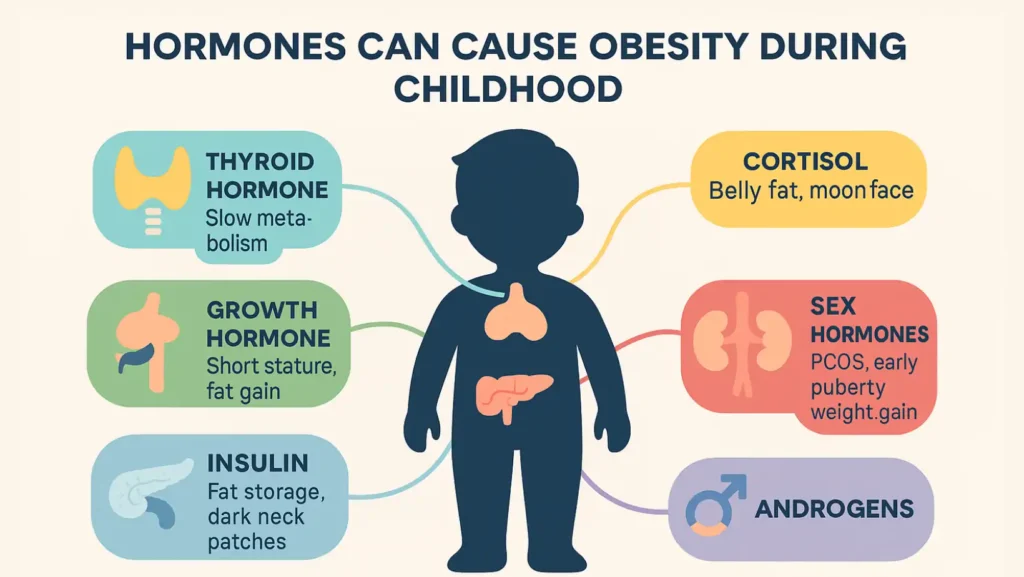  hormonal causes of childhood obesity