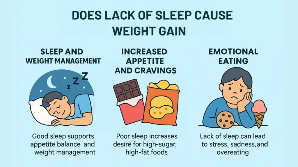 lack of sleep and weight gain