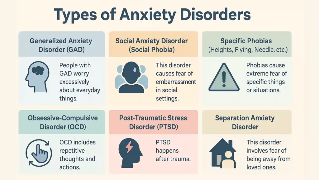 types of anxiety