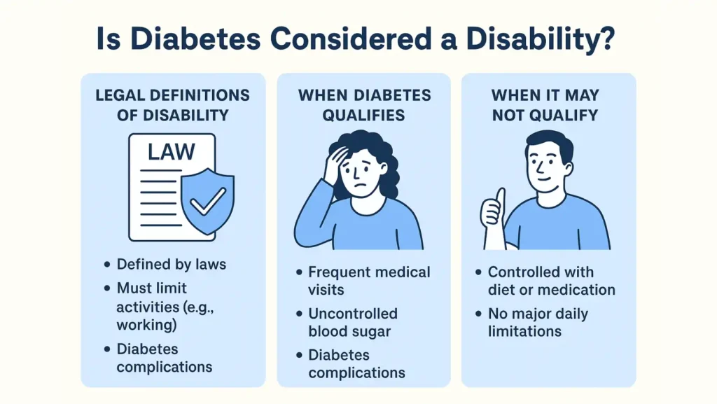 is diabetes considered a disability