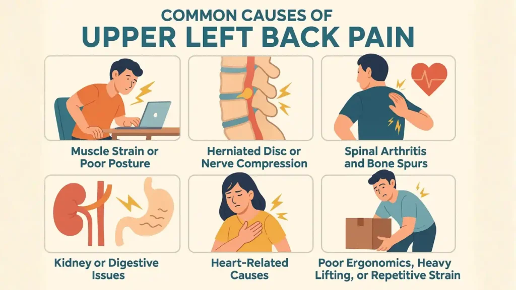 left upper back pain