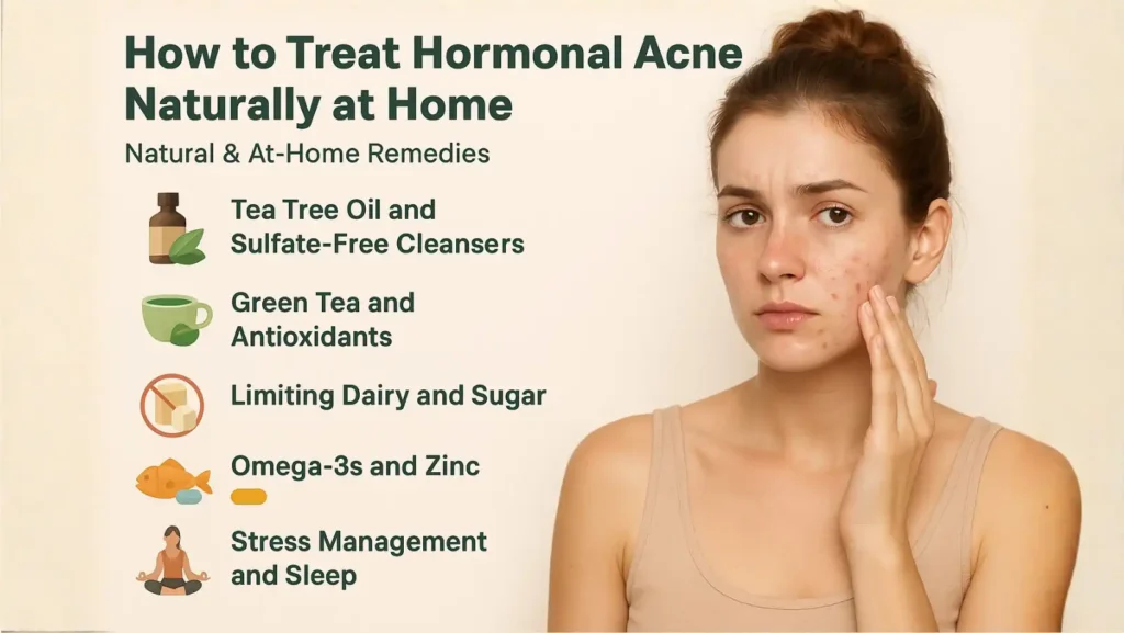 how to treat hormonal acne naturally at home