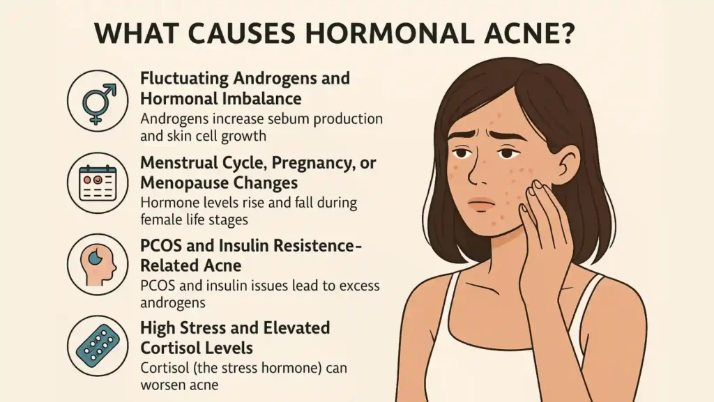 what causes hormonal acne