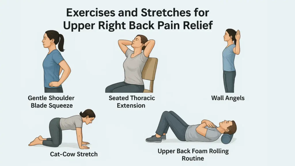 exercise of upper Right back pain