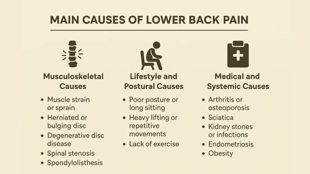 lower back pain causes