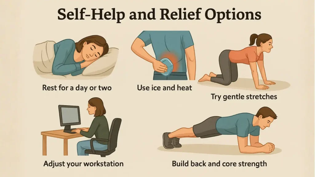 how to relieve middle back pain