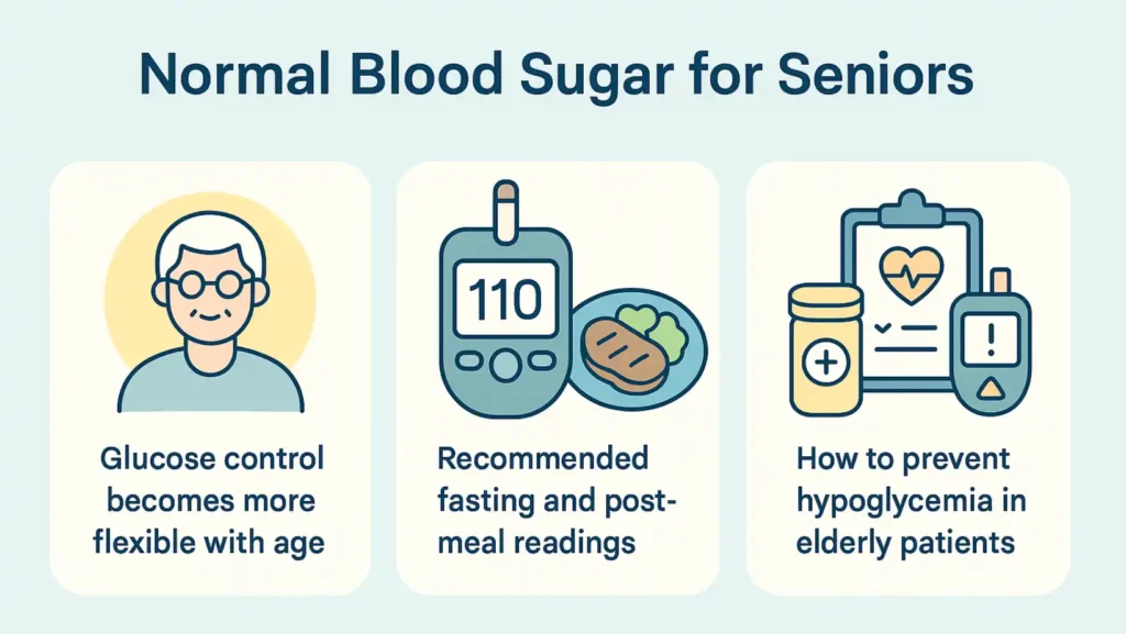 normal blood sugar for seniors
