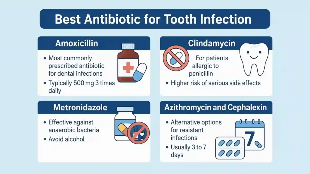 best antibiotic for tooth infection