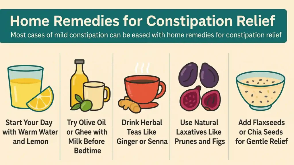 home remedies for constipation relief