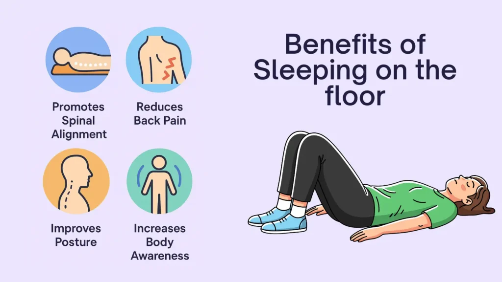 benefits of sleeping on the floor