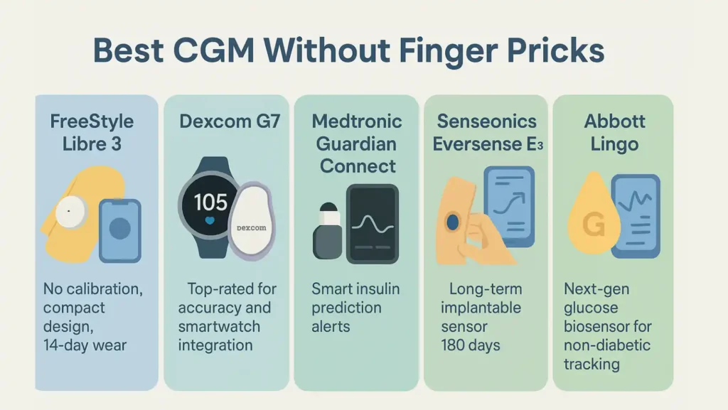 best CGM without finger pricks