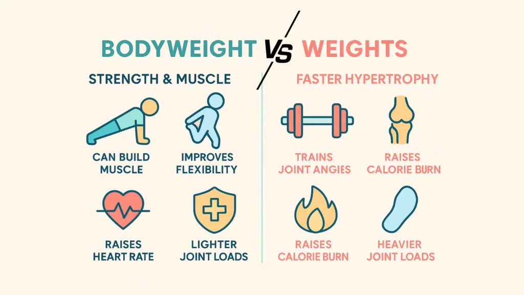bodyweight training vs weights