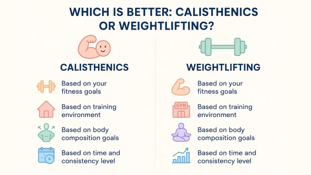 which is better calisthenics or weightlifting