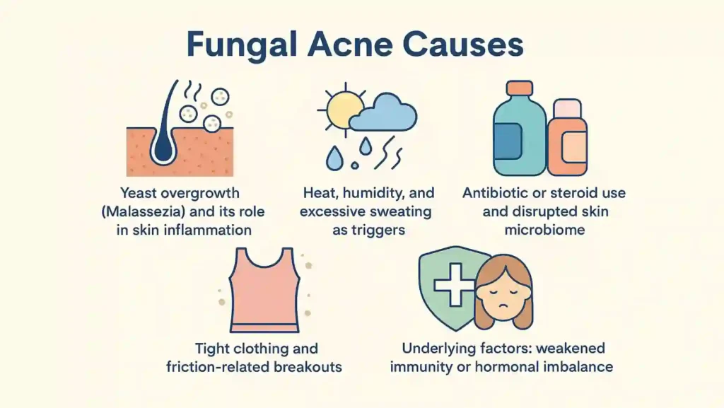 fungal acne causes