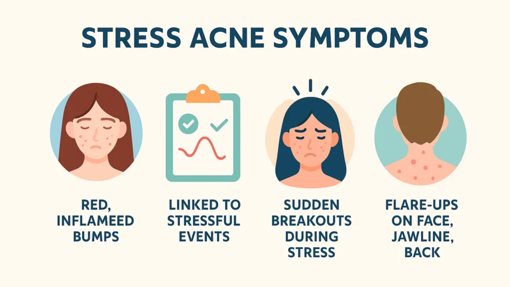 stress acne symptoms