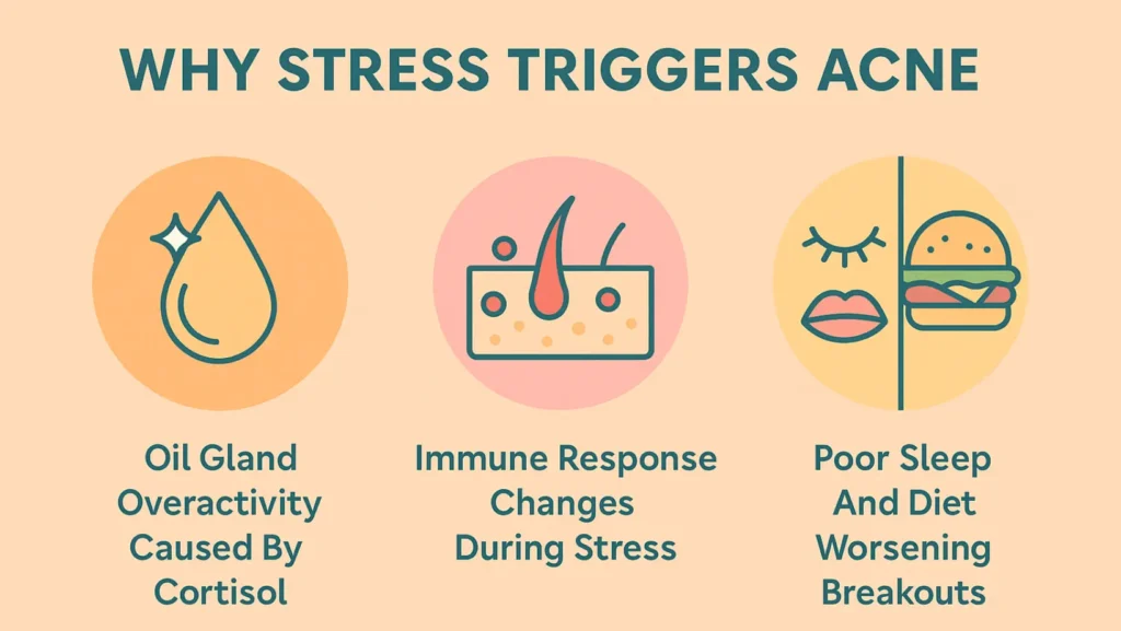 why stress triggers acne