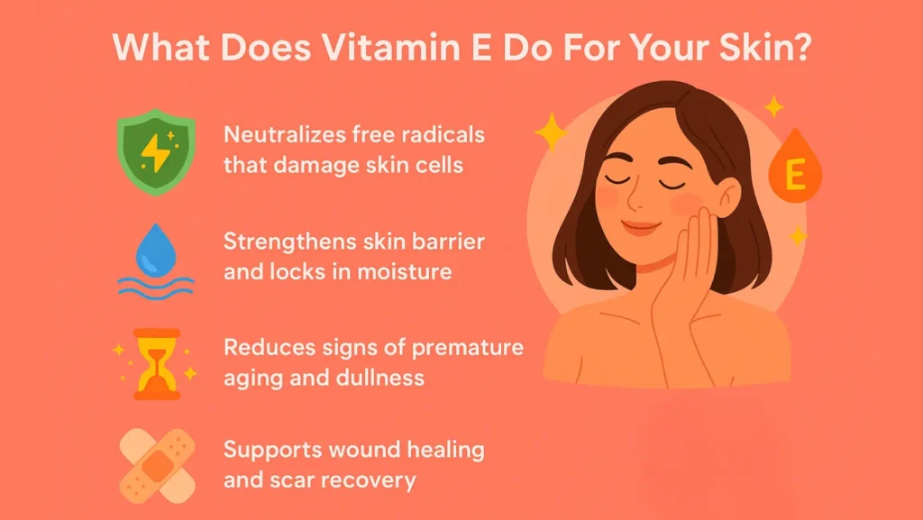 what does vitamin e do for your skin