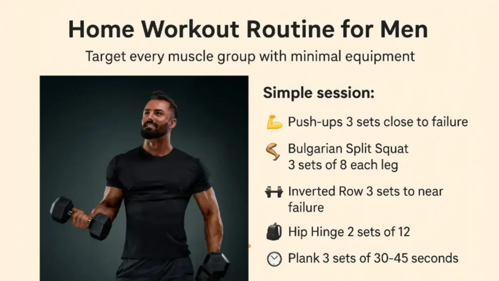 home workout routine for men