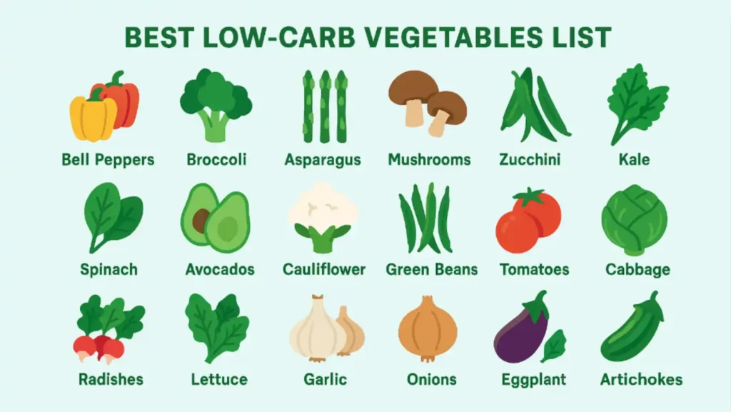 best low carb vegetables list