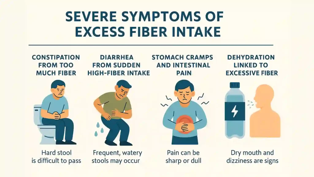 Symptoms of Excess Fiber Intake