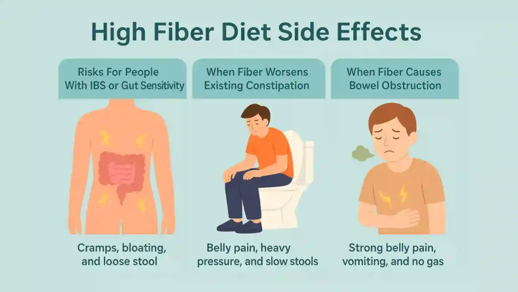 high fiber diet side effects