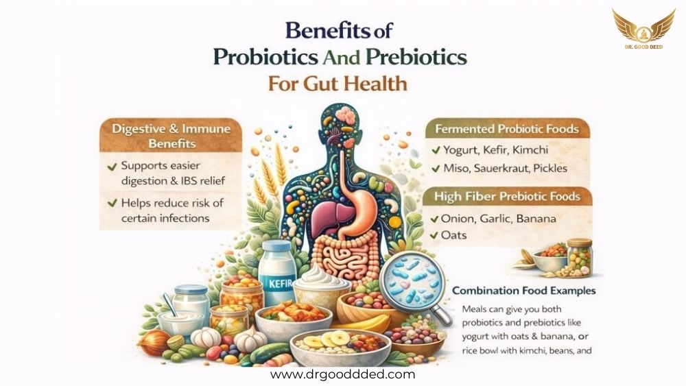 Benefits Of Probiotics And Prebiotics For Gut Health
