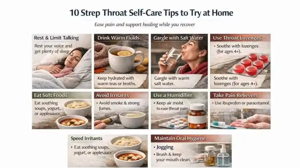 Strep Throat Self-Care Tips to Try at Home