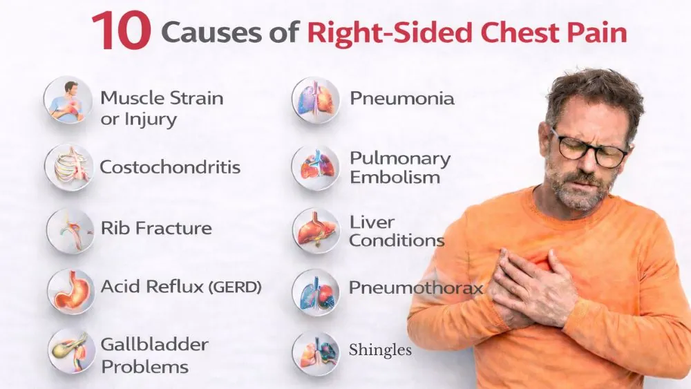 Causes of Right-Sided Chest Pain