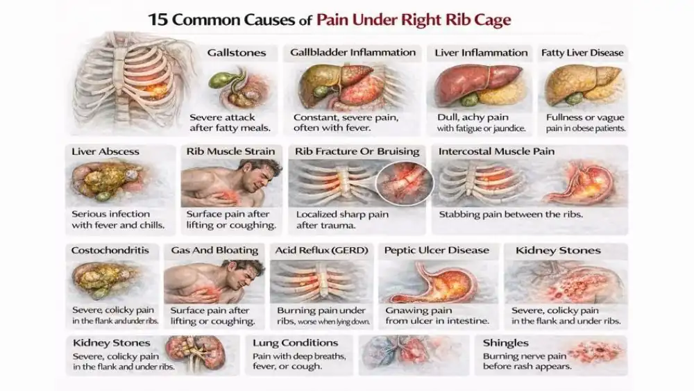 Causes Of Pain Under Right Rib Cage