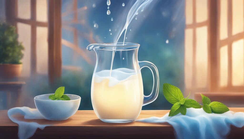 Cold milk for acid reflux