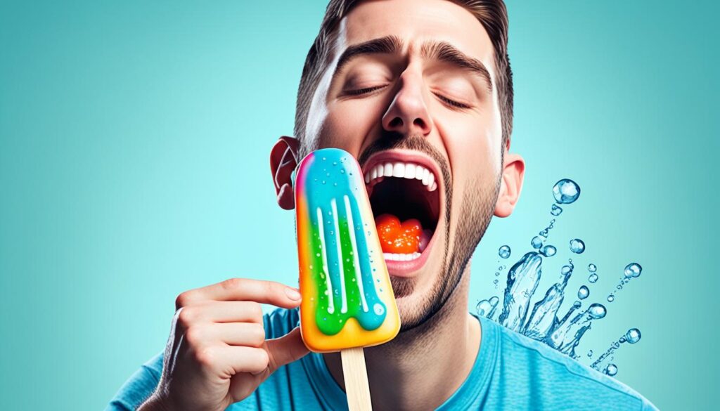 Popsicles for tonsillitis