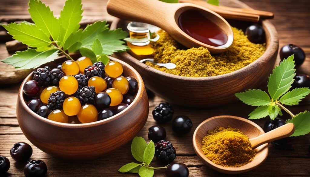 blackstrap molasses and amla