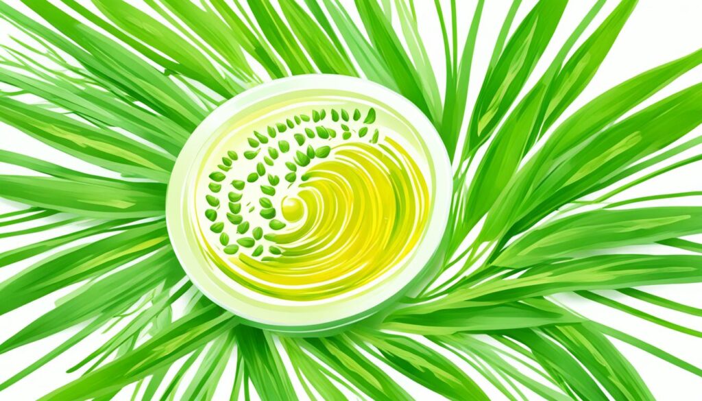 ghee and wheatgrass