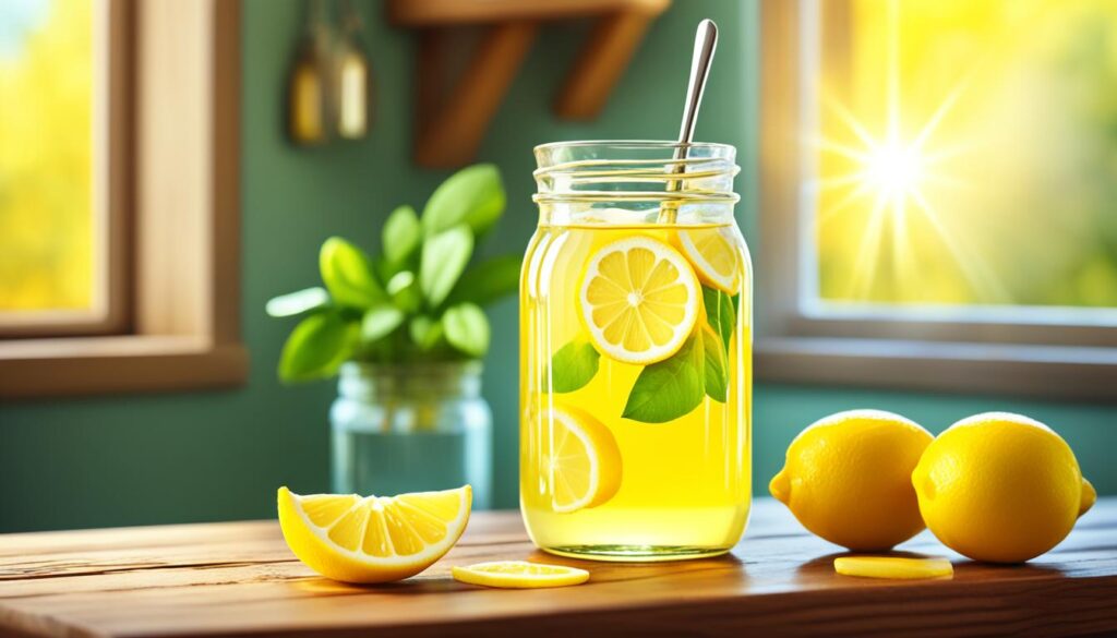 lemon water and honey lemon water and honey