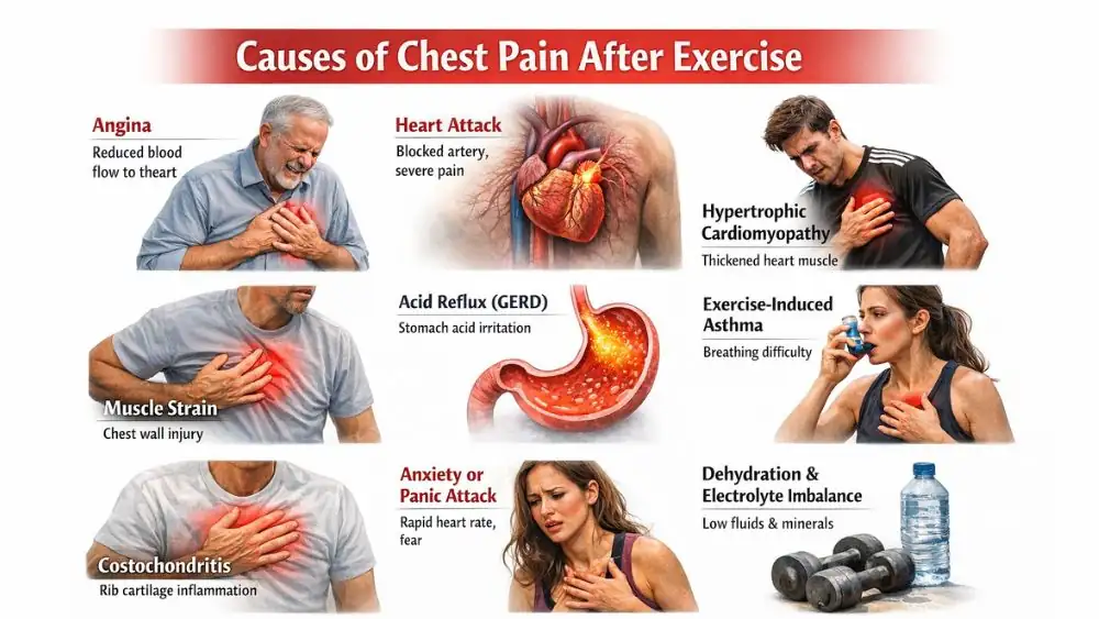 Causes of Chest Pain After Exercise