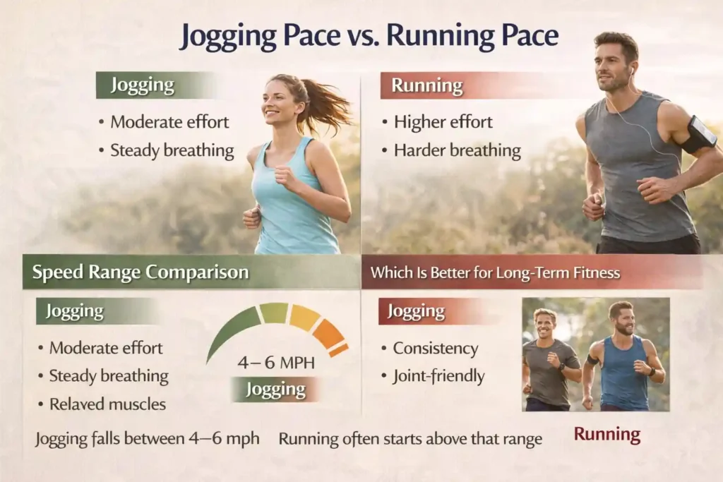 Jogging Pace vs Running Pace