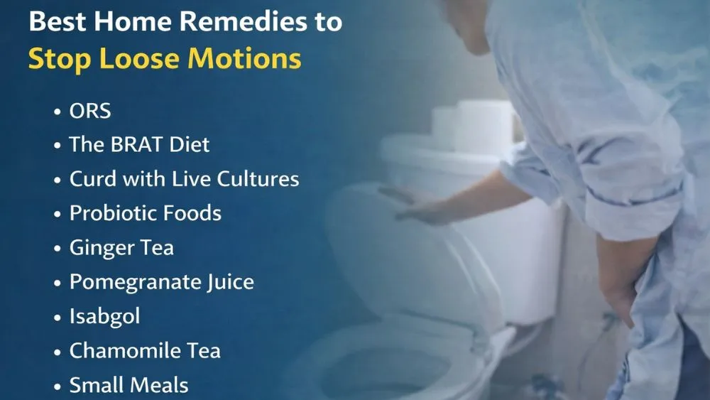Best Home Remedies to Stop Loose Motions
