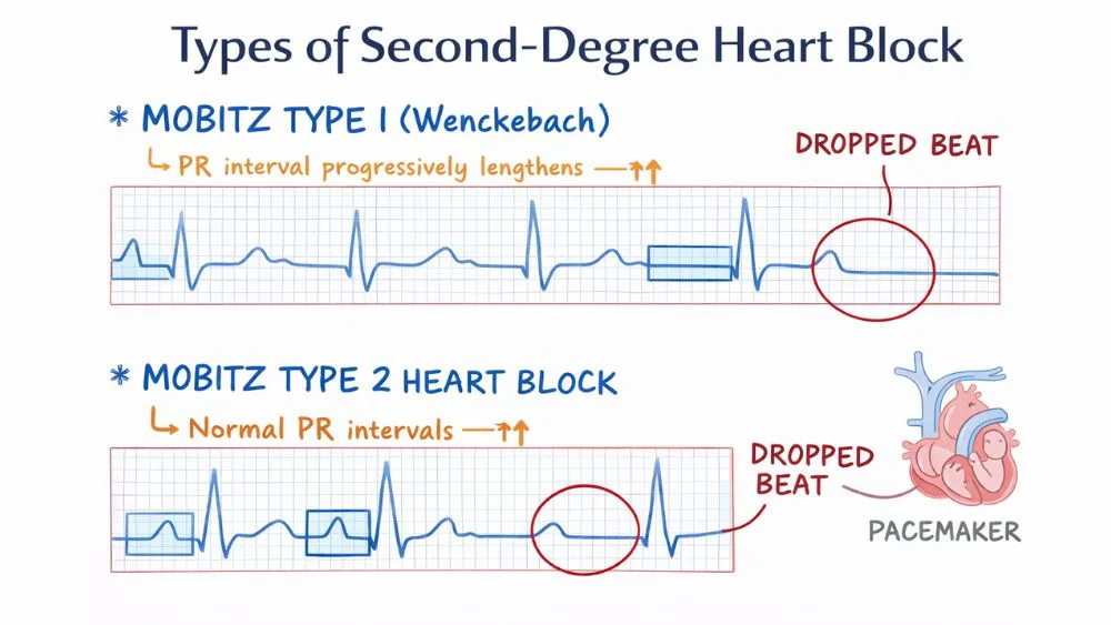 Types of Second-Degree Heart Block