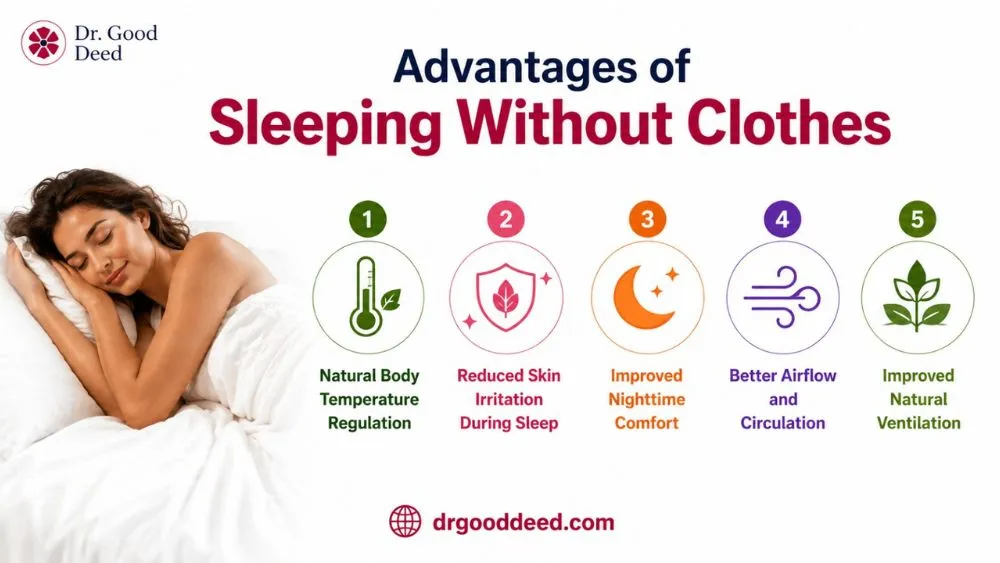 Advantages of Sleeping Without Clothes