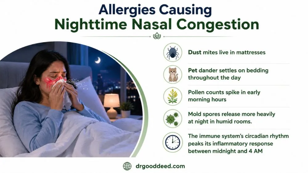 Allergies Causing Nighttime Nasal Congestion