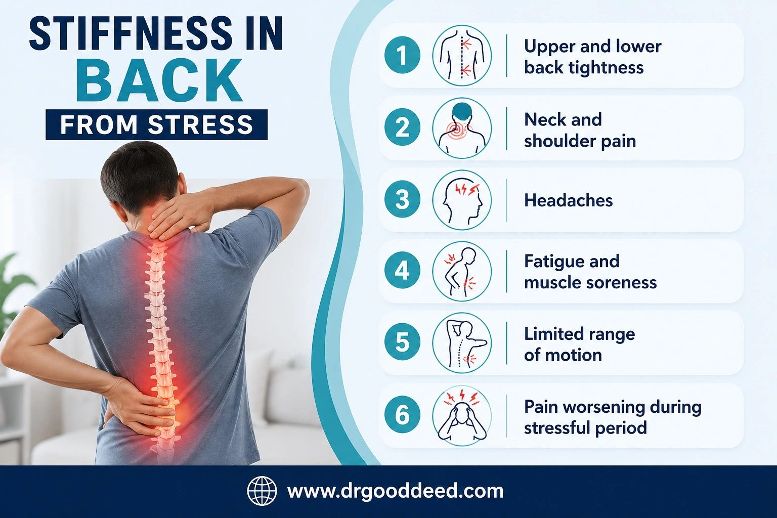 Can Stress Cause Back Pain? Causes, Symptoms, and Relief 6 Stiffness in Back From Stress