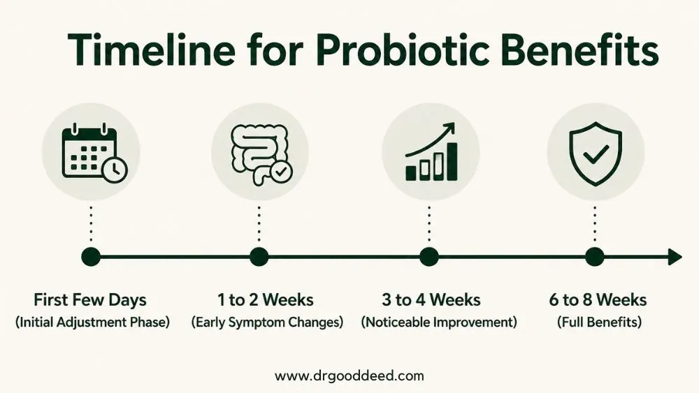Timeline for Probiotic Benefits
