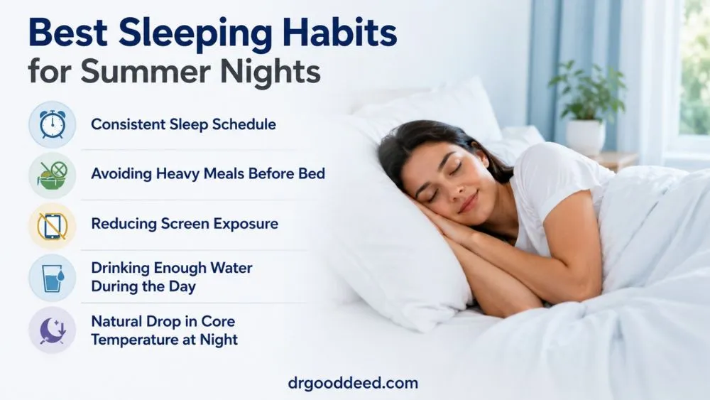 Tips to Sleep Better in Summer: Beat the Heat for Better Rest 6 Best Sleeping Habits for Summer Nights