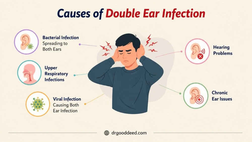 Double Ear Infection: Causes, Symptoms, and Treatment Options 6 Causes of Double Ear Infection