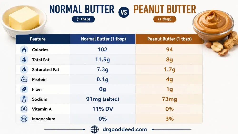 Difference Between Butter and Peanut Butter